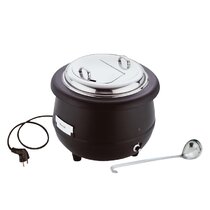 Thunder Group 10.50-Quart Stainless Steel Soup Warmer, Black