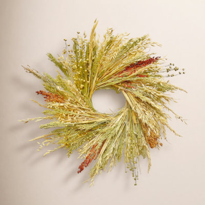 Handcrafted Broom Corn Wreath