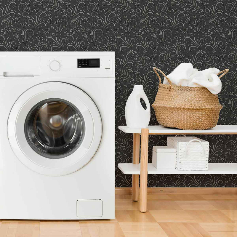 Panneau de papier peint à motif à peler et coller, L 126 po x l 24 po