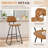 Upholstered Counter Stool With Metal Frame-413272440-413272446