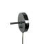 Steel (accents) Plug-in Armed Sconce