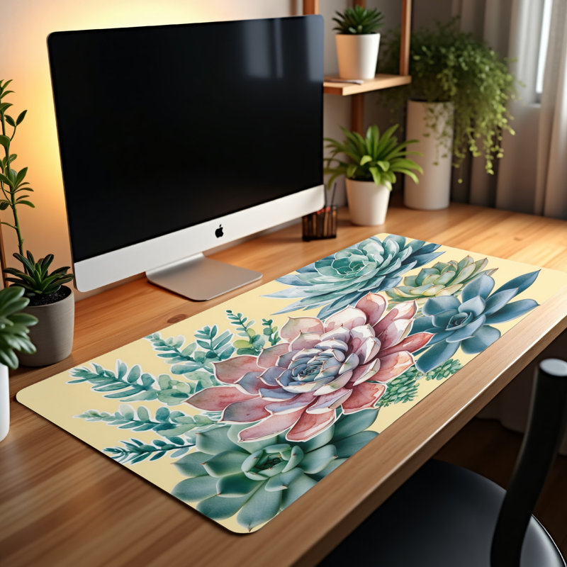 Polyester Desk Pad, 14.4x12.1