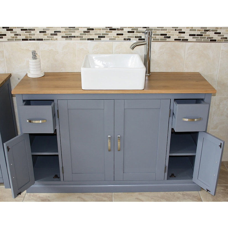 Tulum 1230mm Single Bathroom Vanity with Vessel Ceramic Basin