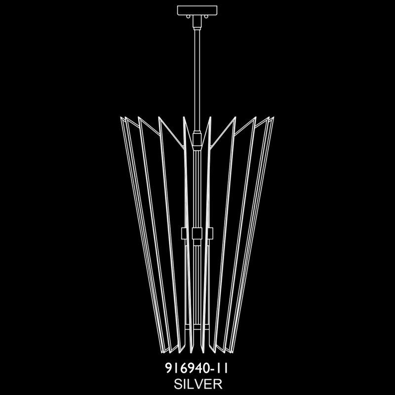 Newton 3 - Light LED Pendant, Silver