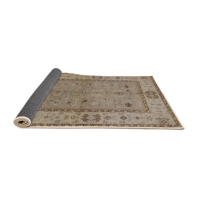 Tapis oriental brun Sultana, Rond 6 pi