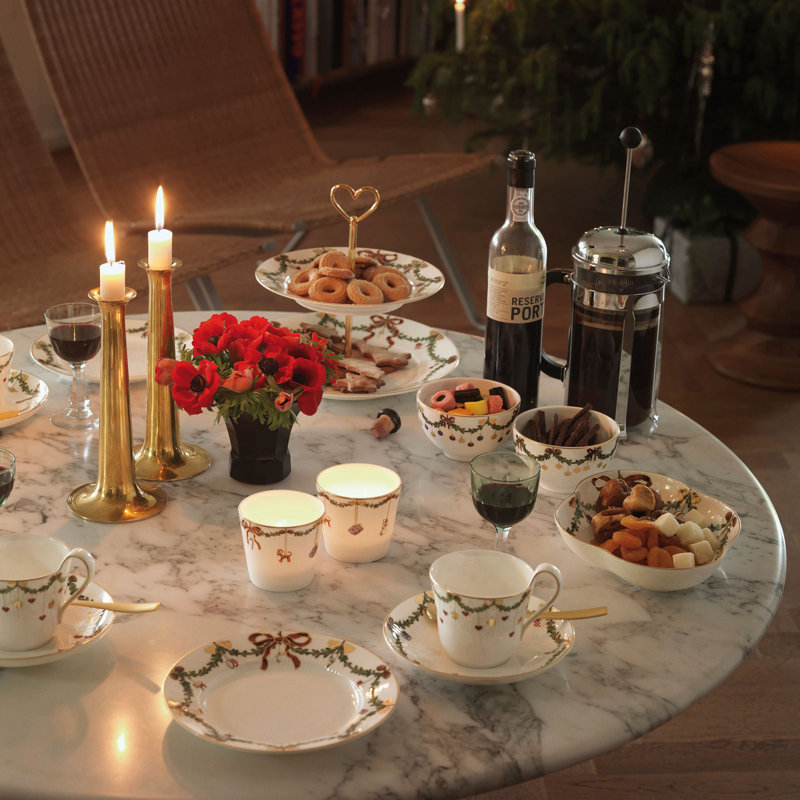 Royal Copenhagen Star Fluted Christmas Accent Platter