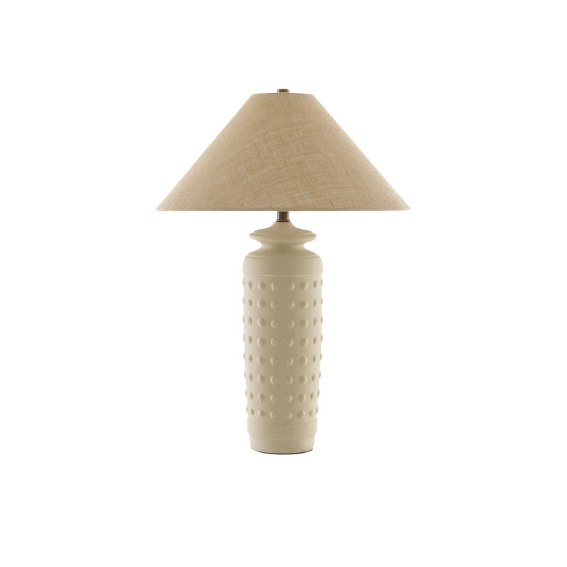 Sonoran Sand Ceramic Table Lamp with Burlap Shade