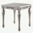 Platinum End Table With Turned Leg