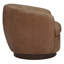 Fauteuil demi-tonneau pivotant en cuir Marcy Vegan-110408656