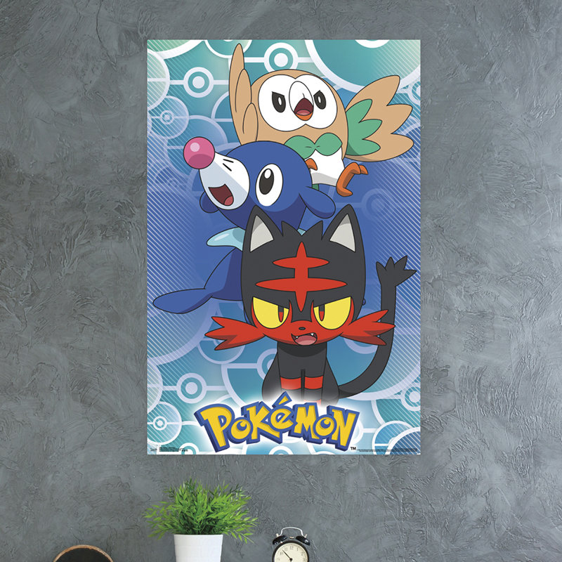 Impression sur papier région pokémon-alola