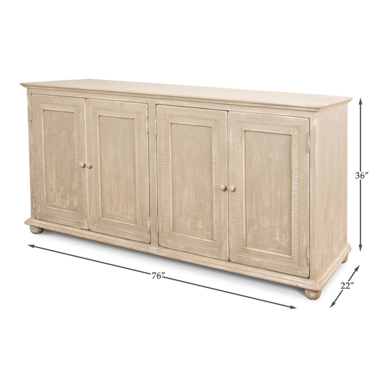 76'' Solid Wood Sideboard