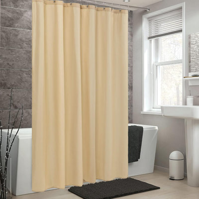 Doublure de rideau de douche en vinyle couleur unie extra longue