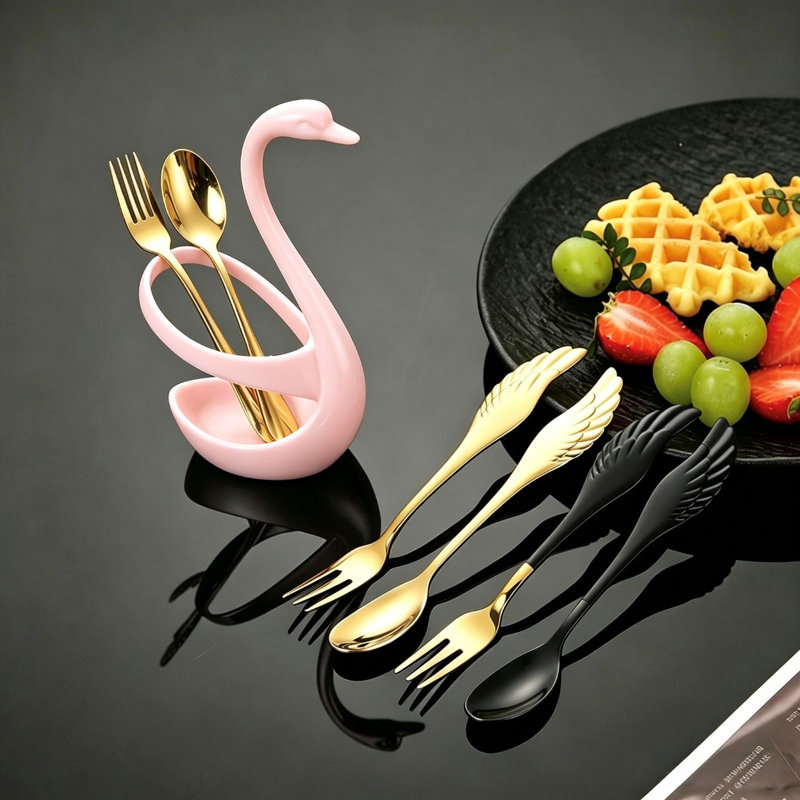 Étagère à couverts SwanShaped porte-brosse à dents SwanShaped, Rose