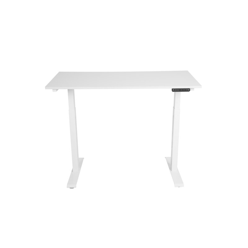 Adjustable Metal Base Standing Desk, White