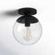 Meri Single Light Glass Semi Flush Mount