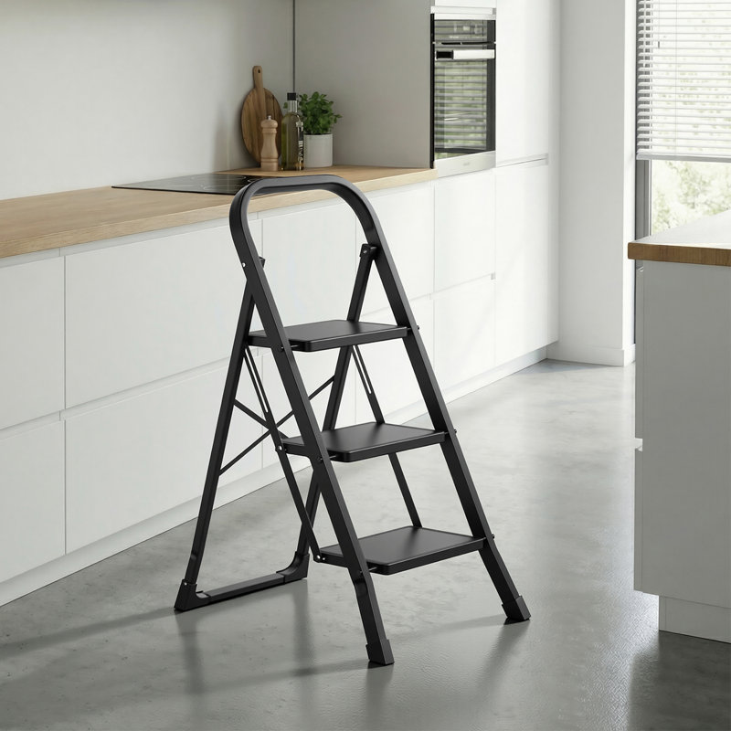 3 - Step Steel Folding Step Stool