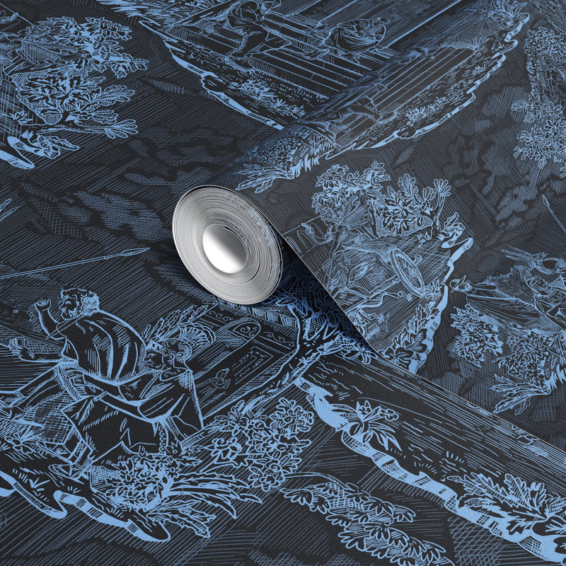 Thuglife Wallpaper, Black/Blue