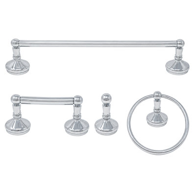Ensemble de quincaillerie d'accessoires de salle de bain 4 pièces Sacramento P4BSAC18