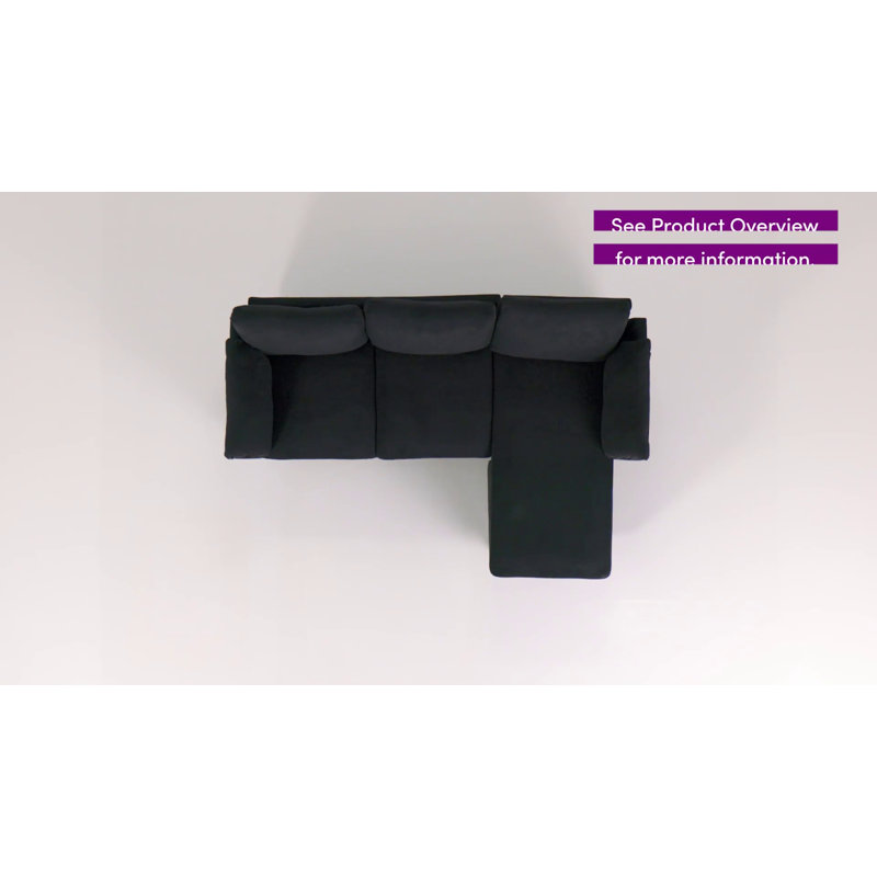 Canapé modulaire en L convertible de 79 po Ashleh