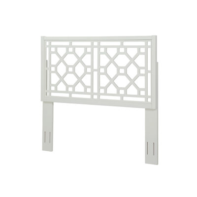 Tabor Chippendale White Headboard - Queen