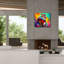  «Curious Dox» par Dean Russo, art mural sur toile, 30 po x 26 po