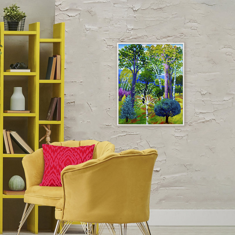 «Forest Medley Trees», estampe numérique, conception par Lee Ann Zirbes, H 30 po x l 24 po