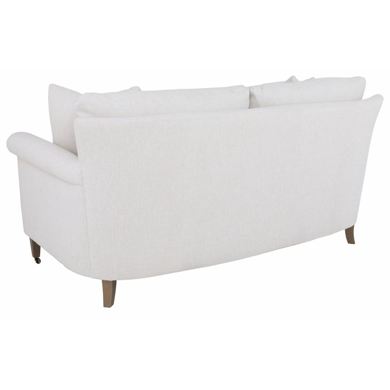 Flynn 75" Sofa, 1115 Saddle, Small Aged Bronze, Almond Buff