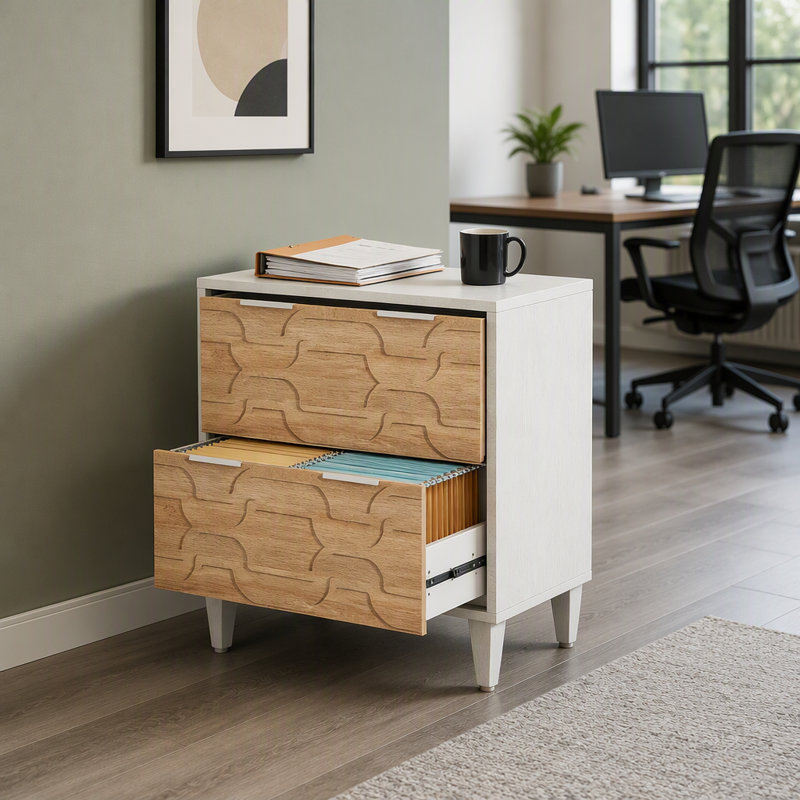 Armoire de rangement polyvalente en bois avec tiroir réglable pour l'organisation de la maison et du bureau