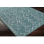 Tapis d'intérieur / extérieur oriental sarcelle / kaki Hongming-909030873