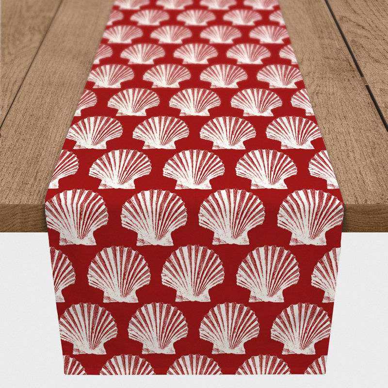 Chemin de table géométrique Amaya, L 72 po x l 16 po, Rosé