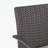 Wicker Armchair set of 2 with soft seat cushion