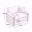 Canapé modulaire surdimensionné 3 pièces Canapé modulaire surdimensionné confortable, un canapé modulaire simple, un canapé à 2 places, un canapé à 3 places, siège à assise profonde en velours côtelé brun clair-9517078