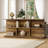 69" Rustic Brown Storage Console Table For Entryway