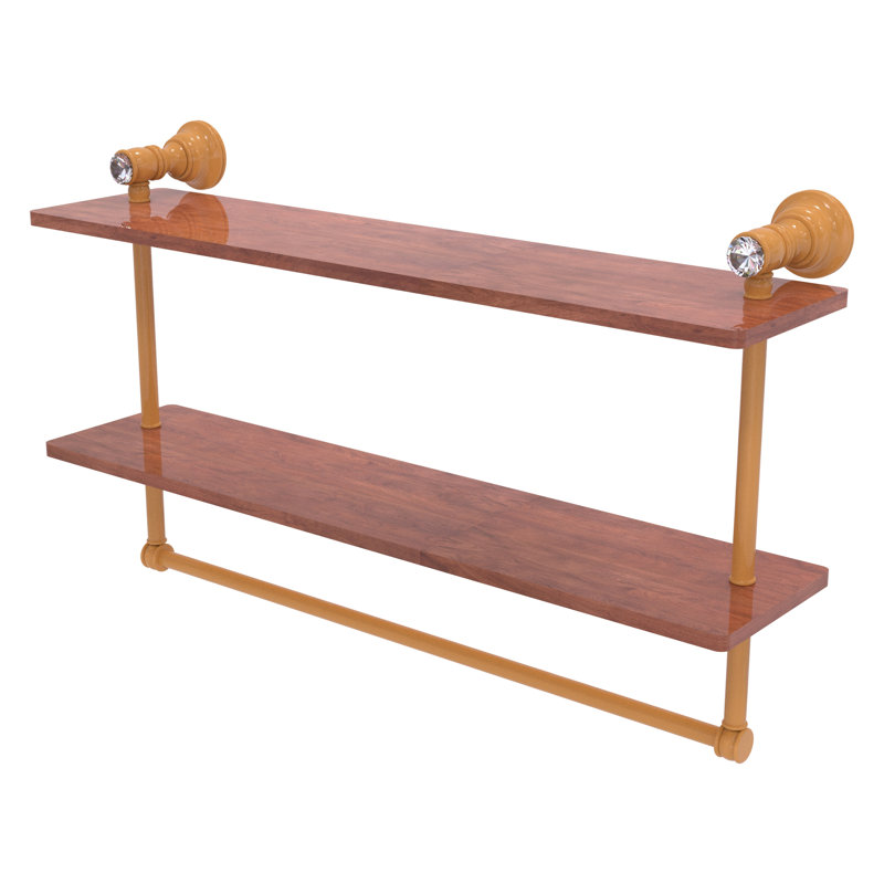 Étagère de meuble-lavabo double Carolina, Jaune doré