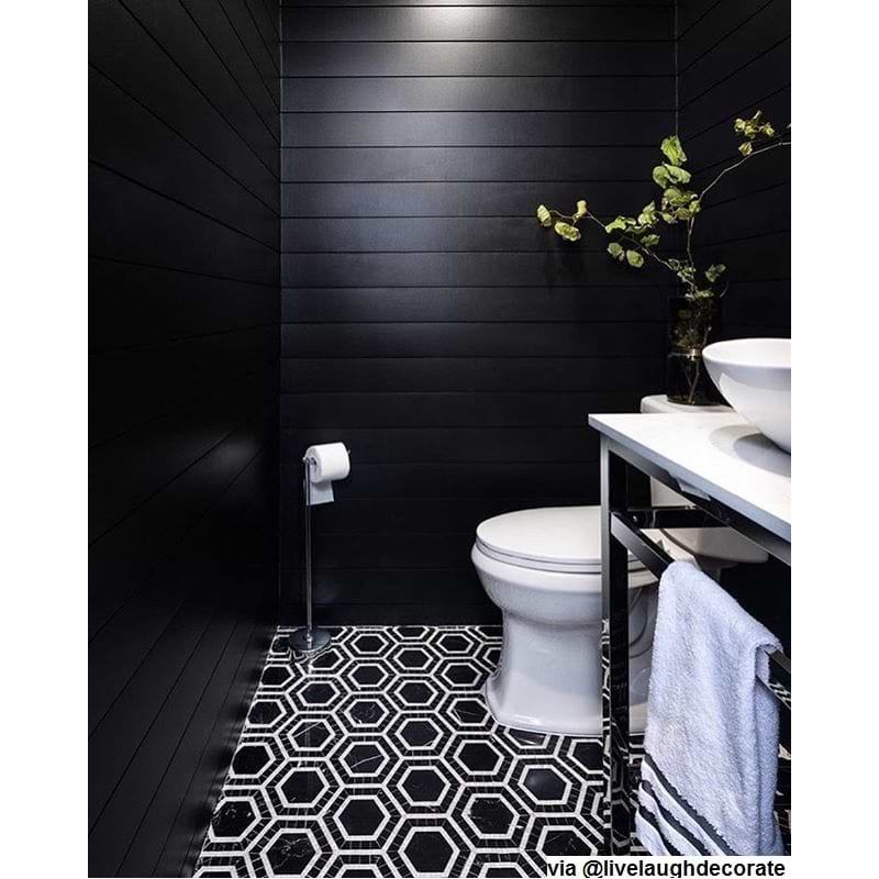 Nova Hole Marble Tiles, Black Hole