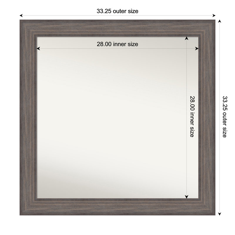 Mirror, Square, 33.25" x 33.25"