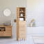 Soho Solid Oak Narrow Bathroom Cabinet