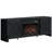 63" Farmhouse TV Stand with 23" Electric Fireplace, 3 Vintage Button Control Design, Over Heat Protection-908864361