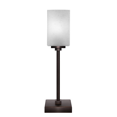 Aneka Accent Lamp With 4" Square White Muslin Glass