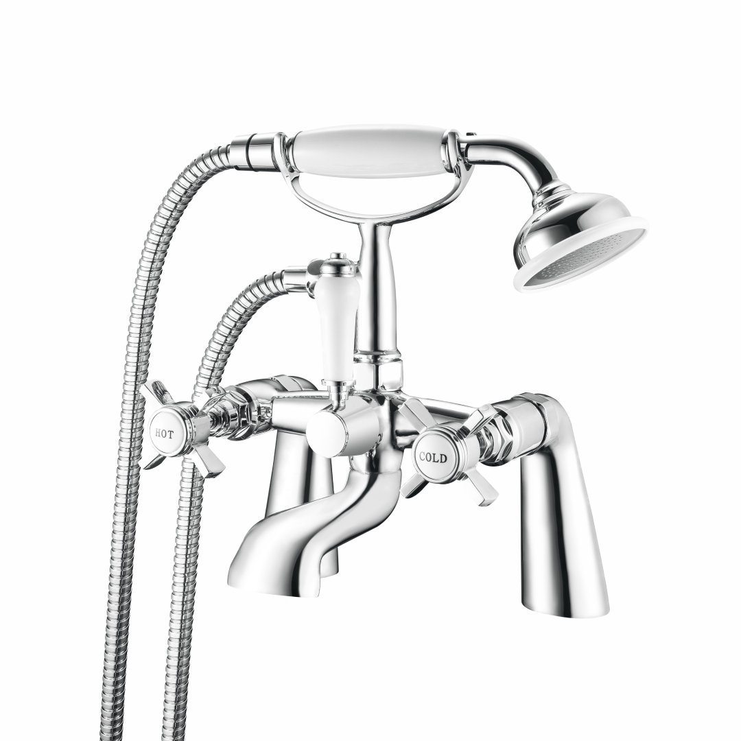 VeeBath Regency Traditional Bath Shower Mixer Tap with Kit