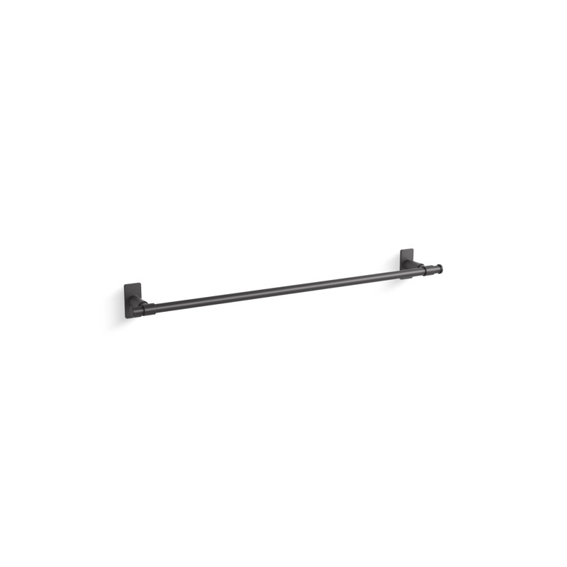 Castia by Studio McGee Towel Bar, Matte Black, 2.5" H x 18" W x 3.25" D