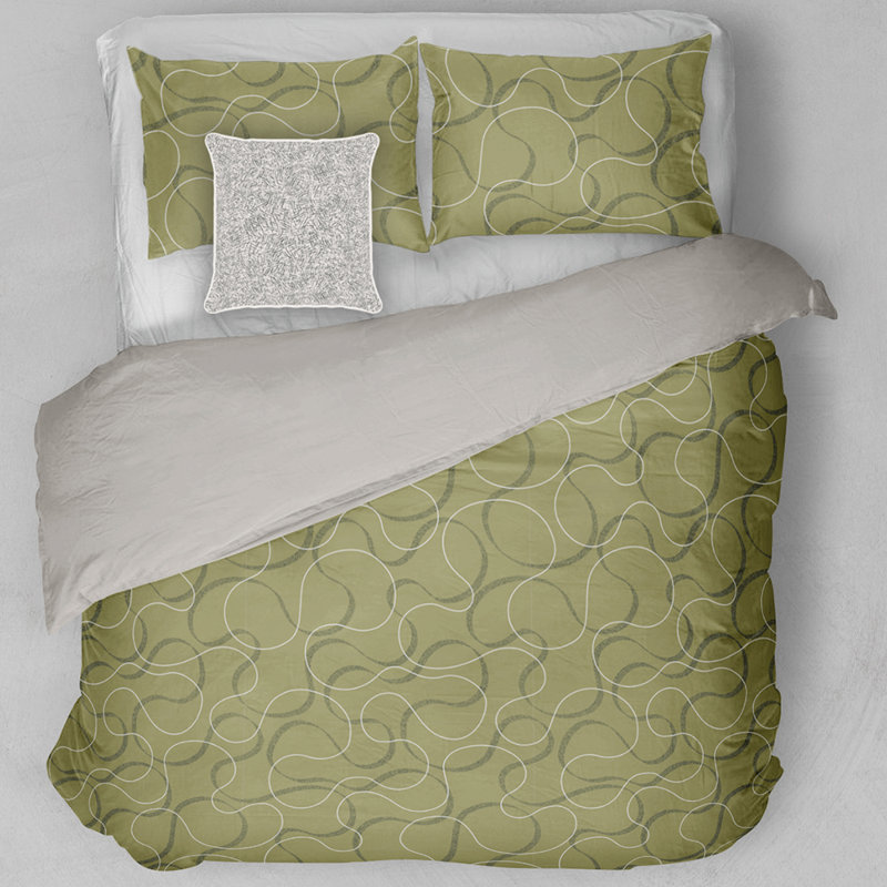Ensemble de confort Moonya, Vert / Gris