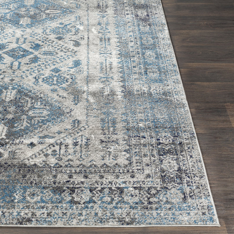 Tapis oriental Fitz, Royal Blue, Rectangle 2'7" x 16'