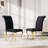 18.5”H Modern Dining Chairs, Arm Less Chair With Polished Stainless Steel Legs-1748139420-1748139421