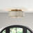 Elzira Linen Semi Flush Mount-18698941
