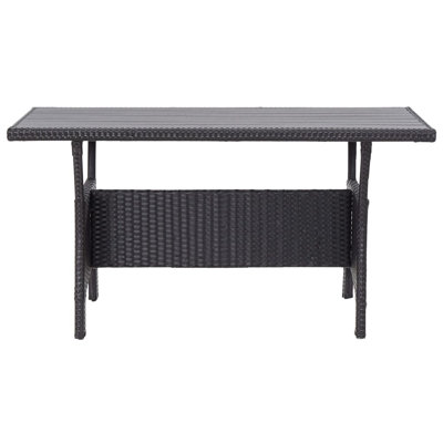 Evanston Rectangular Wicker Outdoor Dining Table