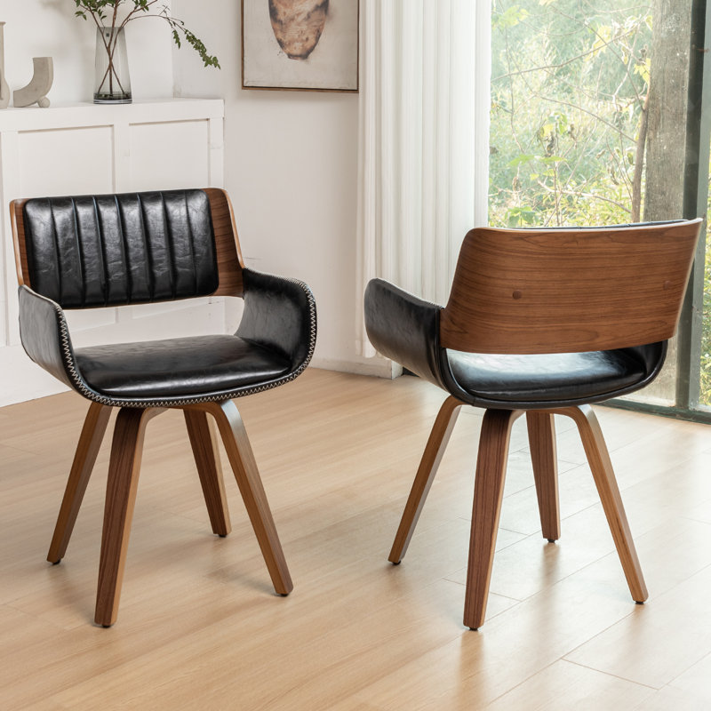 Upholstered Dining Chair, Black