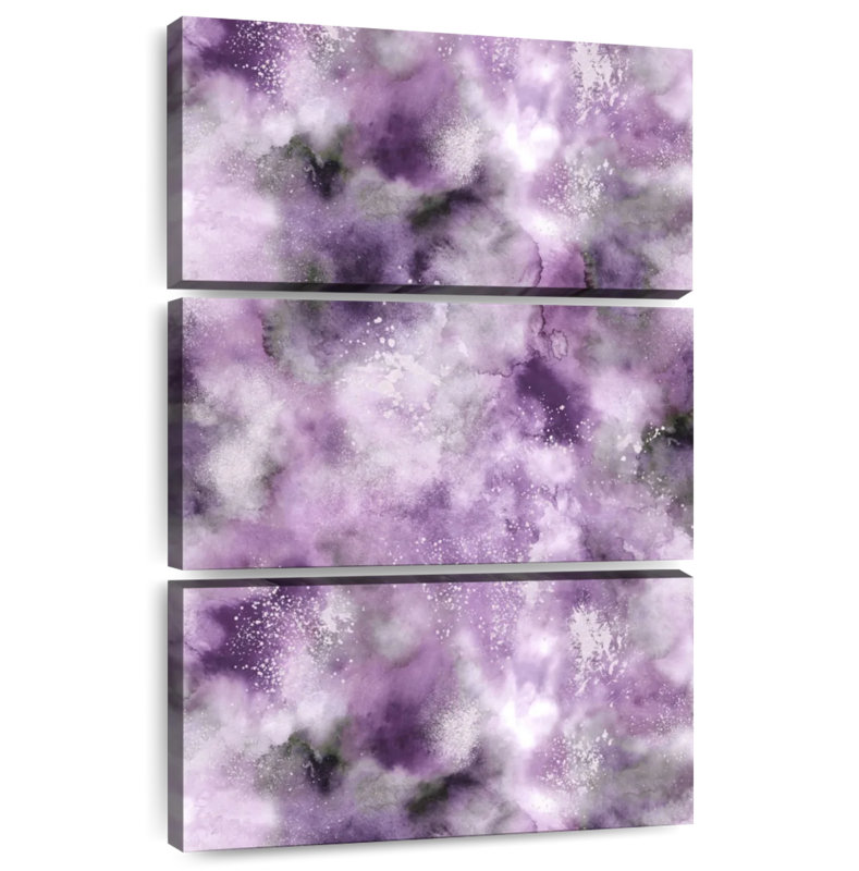 Avery marbre aquarelle très mauve Peri, H 32 po x l 20 po