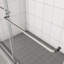 Porte de douche, porte coulissante, avec verre trempé de 1/4 po-112539490