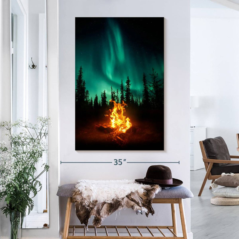 Sur toile, H 26 po x l 39 po x P 1,25 po